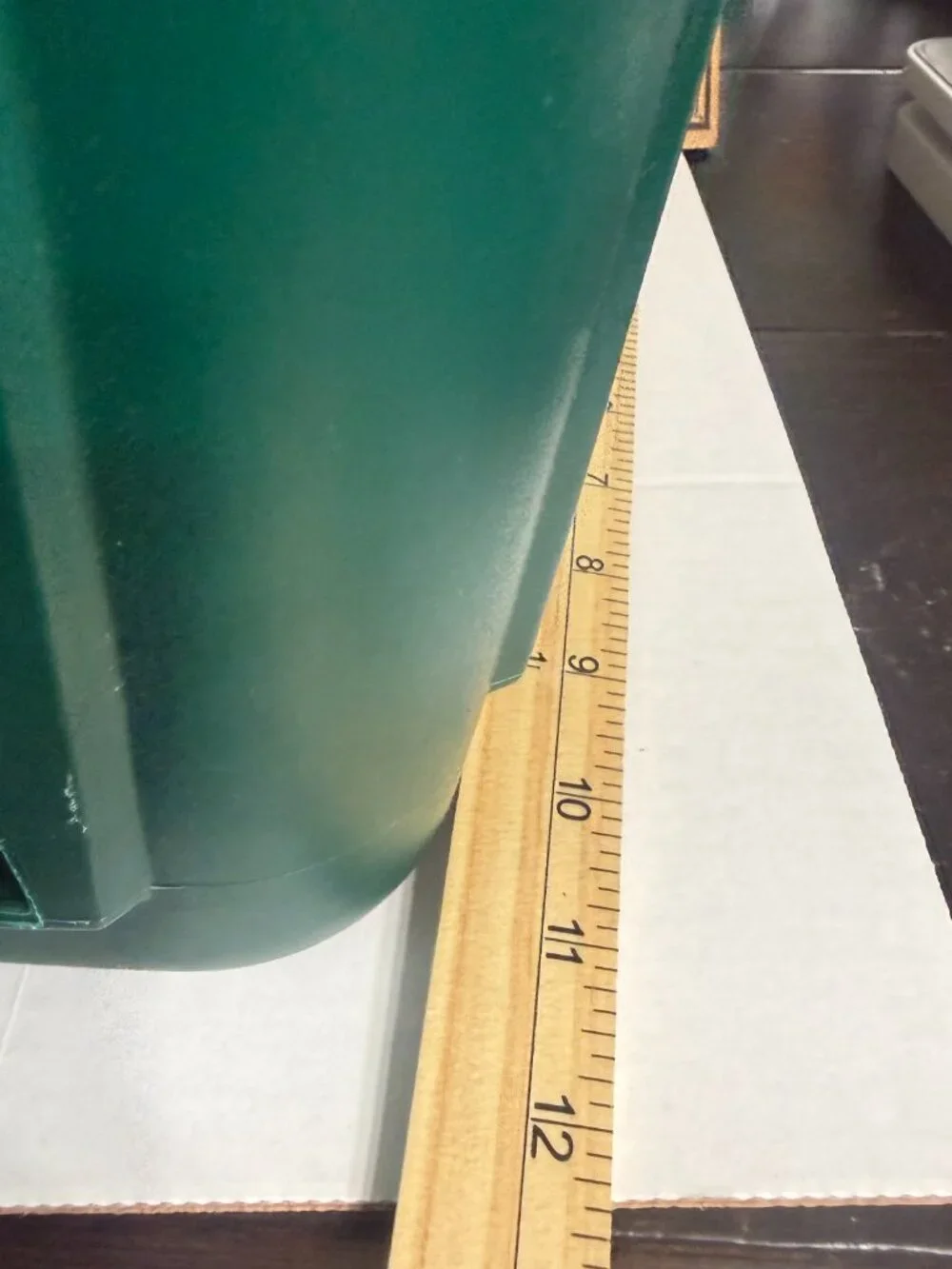 Rubbermaid 2965 Laundry Basket Dark Green Vintage Rectangle Plastic Large   Rub